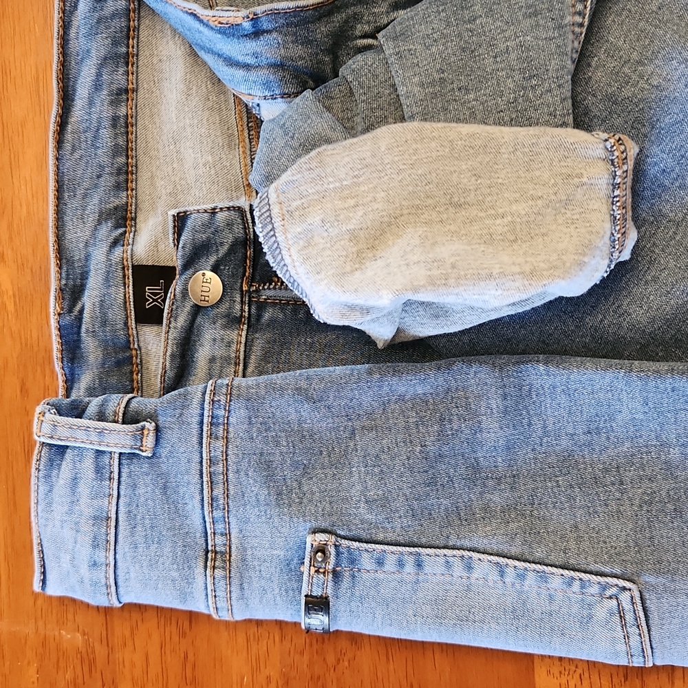 Flannel Lined Denim Leggings